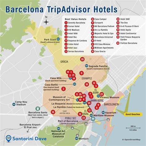 barcelona hotel map guide