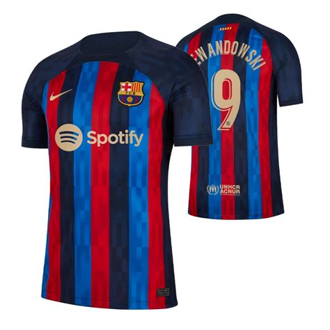 barcelona lewandowski jersey history