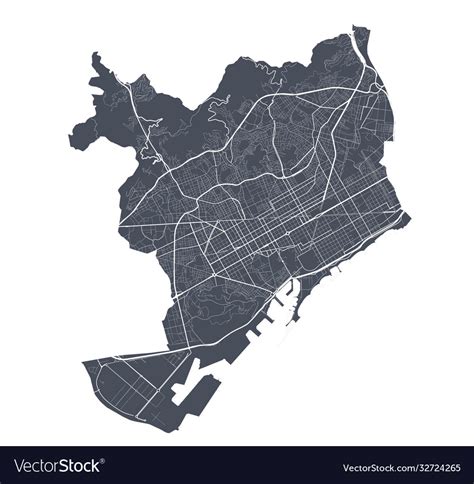 barcelona map svg