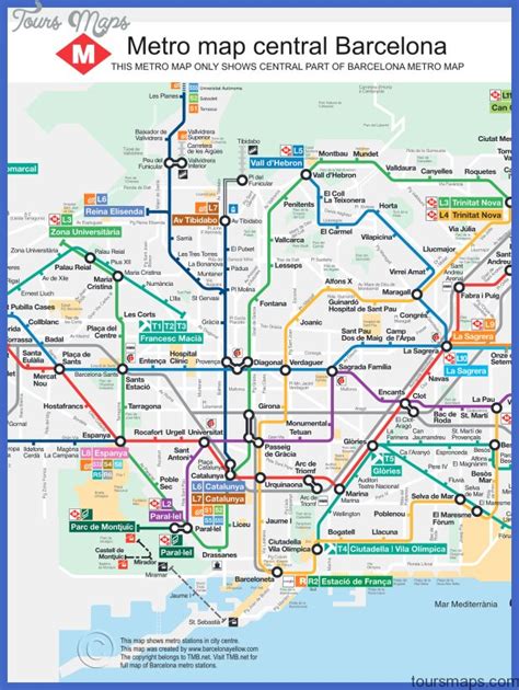 barcelona metro map english