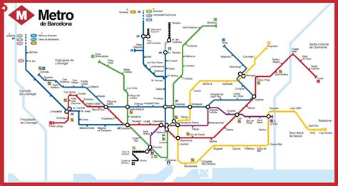 barcelona metro system map