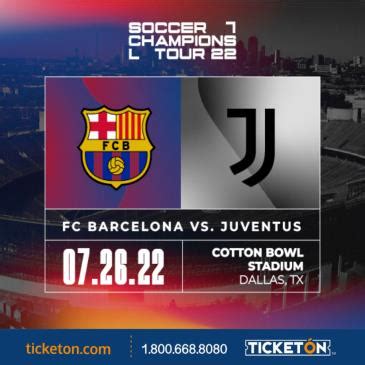 barcelona vs juventus dallas tickets