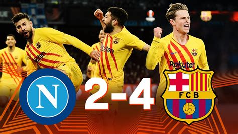 barcelona vs napoli 2nd leg scores
