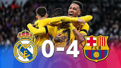 barcelona vs real madrid 4-0 partido completo