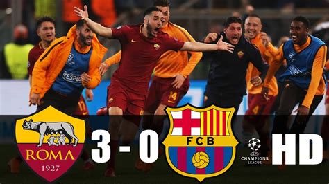 barcelona vs roma 2018