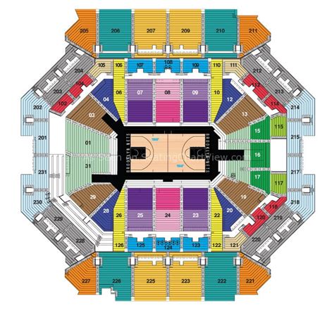 barclays center arena map