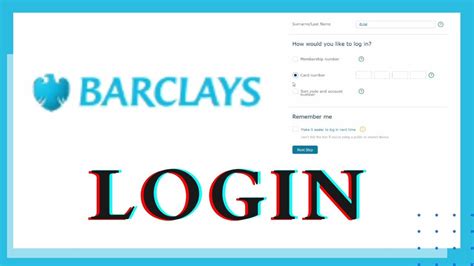 barclays login my account