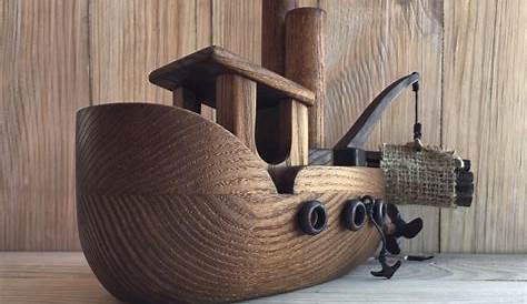 Barco de madera hecho a mano velero barco de madera barco de | Etsy