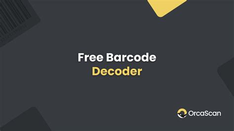 Barcode Decoder Online Free