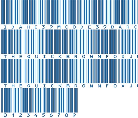 barcode font code 39 download