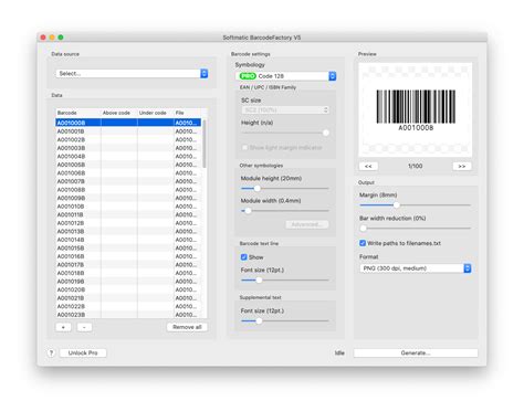 barcode generator in bulk