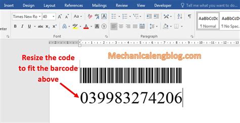 barcode maker online for word