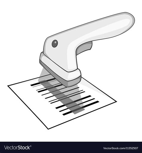 barcode reader clipart black and white