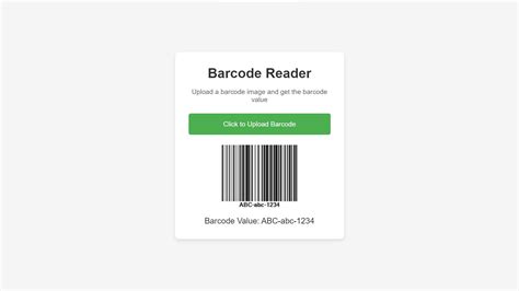 Barcode Reader Javascript Free