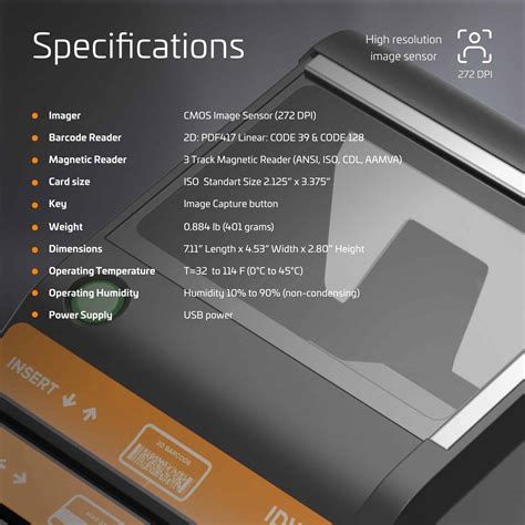 Barcode Reader Specifications