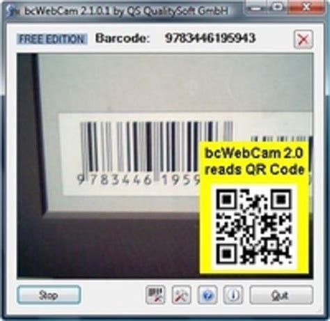 barcode scanner software for pc with webcam