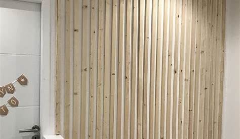Bardage Interieur Bois Blanc Réalisation Décoration D’un Mur Avec Des Tasseaux