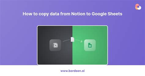 bardeen google sheets to notion