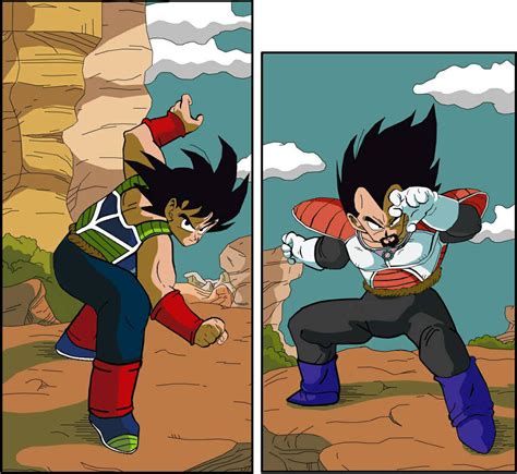 bardock vs king vegeta manga