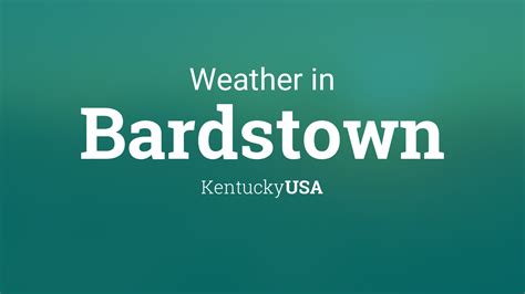 bardstown kentucky weather by month