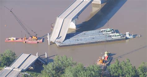 barge hits bridge in oklahoma today