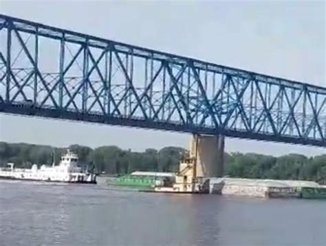 barge hits bridge today baltimore