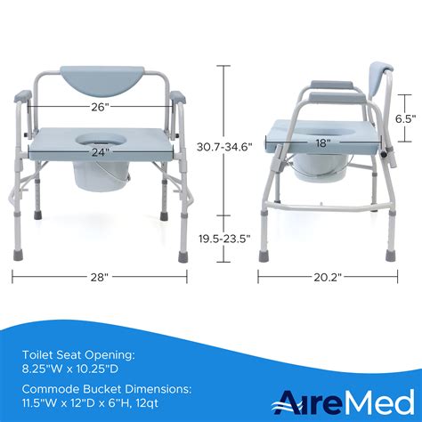 Bariatric Bedside Commode Width