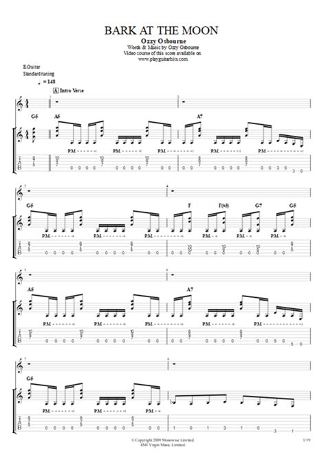 Bark At The Moon Gp Tab