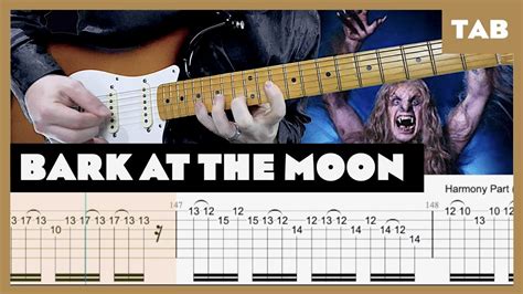 bark at the moon guitar solo tab