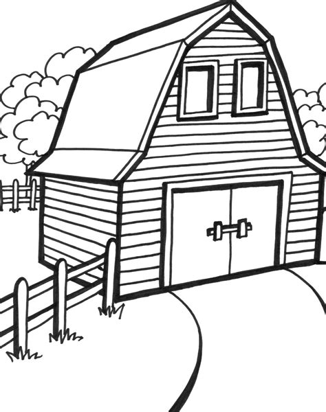 Barn Coloring Page Printable: A Fun And Educational Activity For Kids