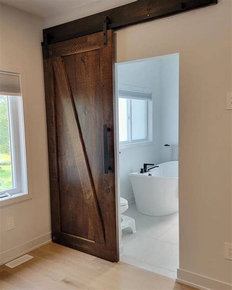 Barn Door Small Bathroom