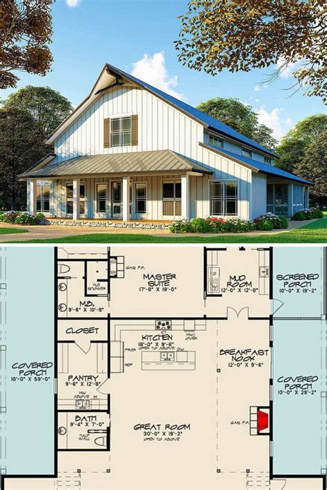 Top 5 Barn house plans! Very often barn house has amazing exterior