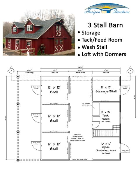 barn plans for horses