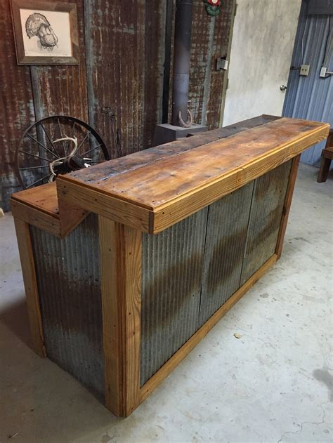 Reclaimed wood bar made from old barn wood Reclaimed wood bars