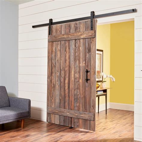 BELLEZE 36 Inch DIY Sliding Interior Barn Door, Farmhouse Unfinished