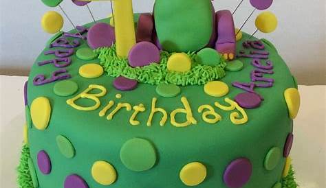 Barney Cake Design Birthday Party