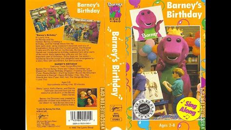 barney 8 friends happy birthday 1994 vhs