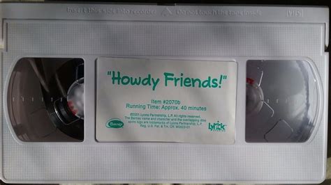 barney howdy friends vhs archive