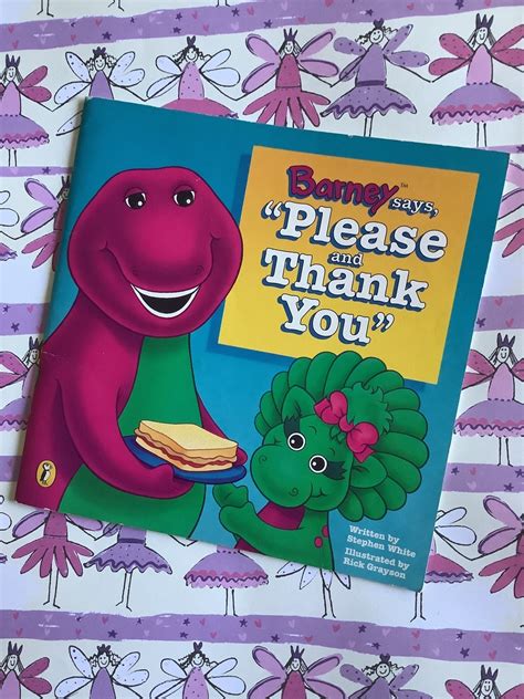 barney says please and thank you book