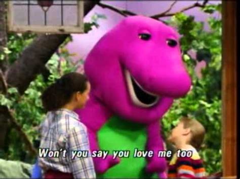 barney sings the i love you song in class