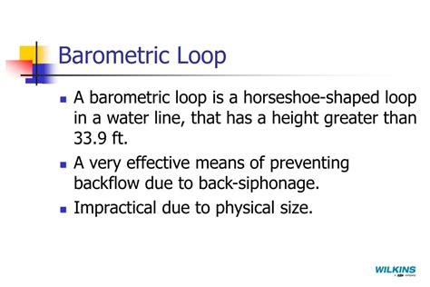 Barometric Loop Definition