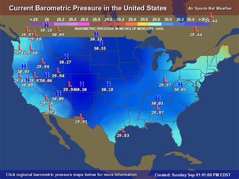 barometric pressure today near me