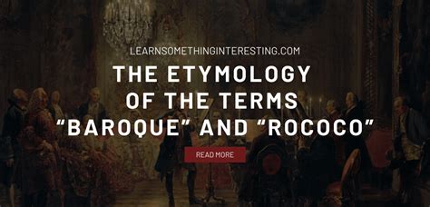 Baroque Etymology