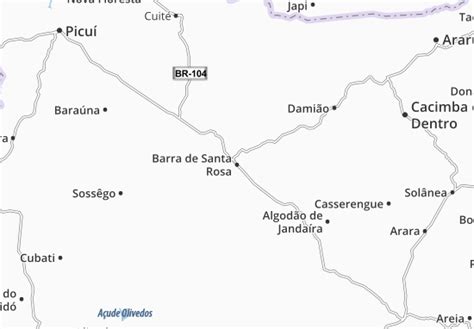 barra de santa rosa mapa