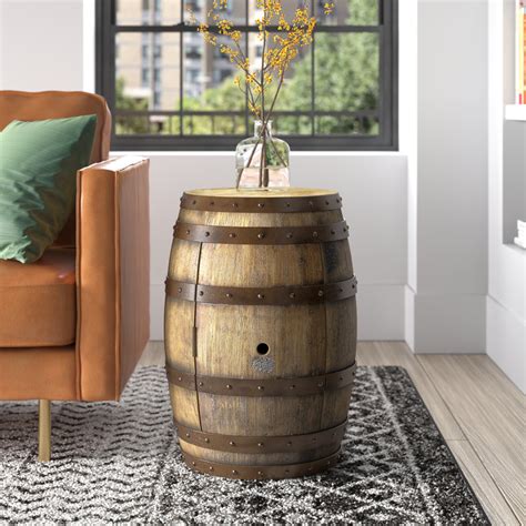 Barrel End Table Wayfair