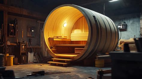 Barrel Sauna Construction