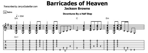 barricades of heaven chords