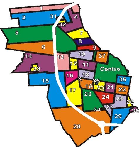 barrios de rosario mapa
