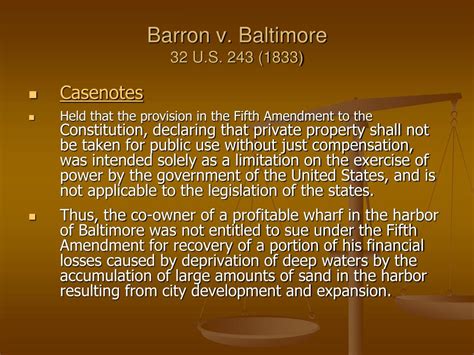 barron v. baltimore summary