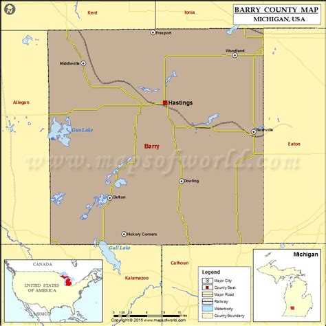 Barry County Maps Michigan
